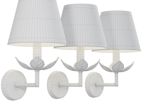 Carrick Leaf Wall Light 3D 模型