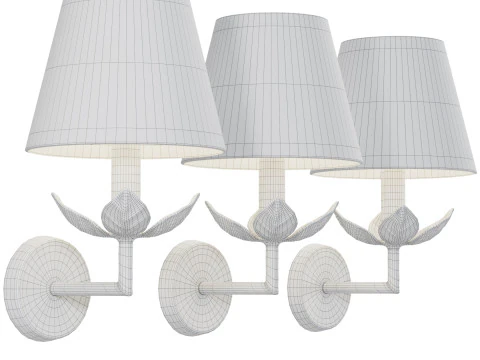 Carrick Leaf Wall Light 3D Model