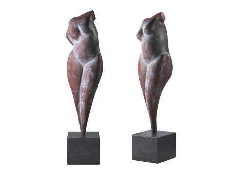 Gedraaid Model Sculptuur 3D Model