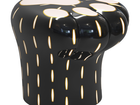 Paw Stool Side Table Model 3D