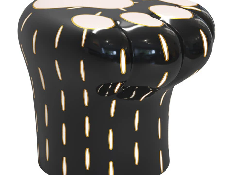 Paw Stool Side Table 3D Model