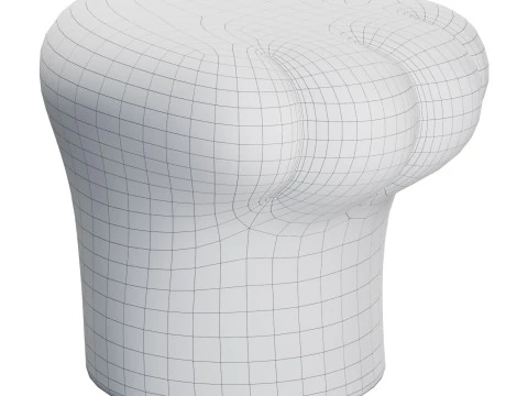 Paw Stool Side Table 3D Model