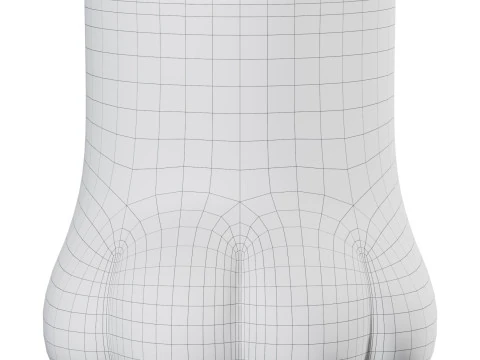 Paw Stool Side Table 3D Model