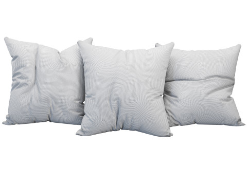 Decoration Pillows Set 3 3D Model