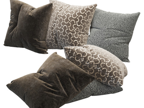 Decoration Pillows Set 3 3D Model