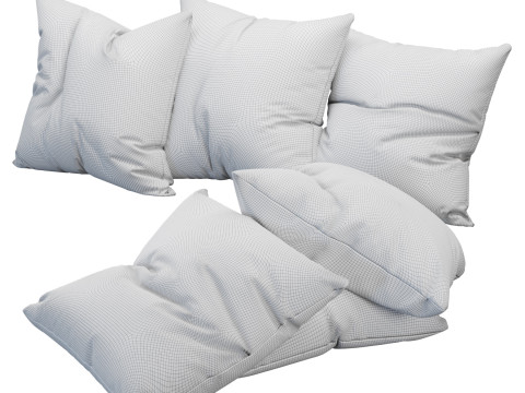 Decoration Pillows Set 3 3D Model