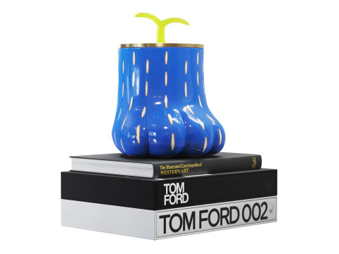 Paw Jar e livros Modelo 3D