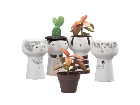 Happy Pots 1 3D Model