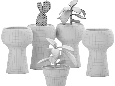 Happy Pots 1 Modelo 3D