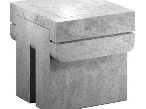 Cadore Side Table - Stool Model 3D