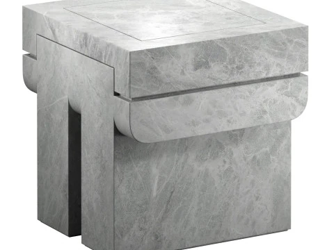 Cadore Beistelltisch - Hocker 3D Modell