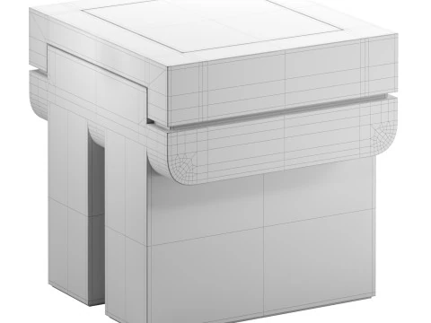 Cadore Beistelltisch - Hocker 3D Modell