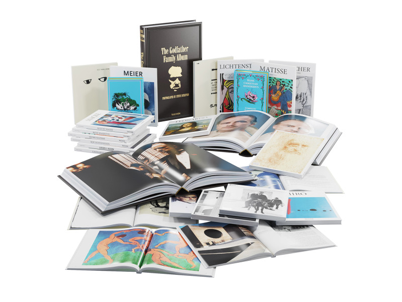 Books Collection Set 7 Modelo 3D .c4d .max .obj .3ds .fbx .stl .blend 