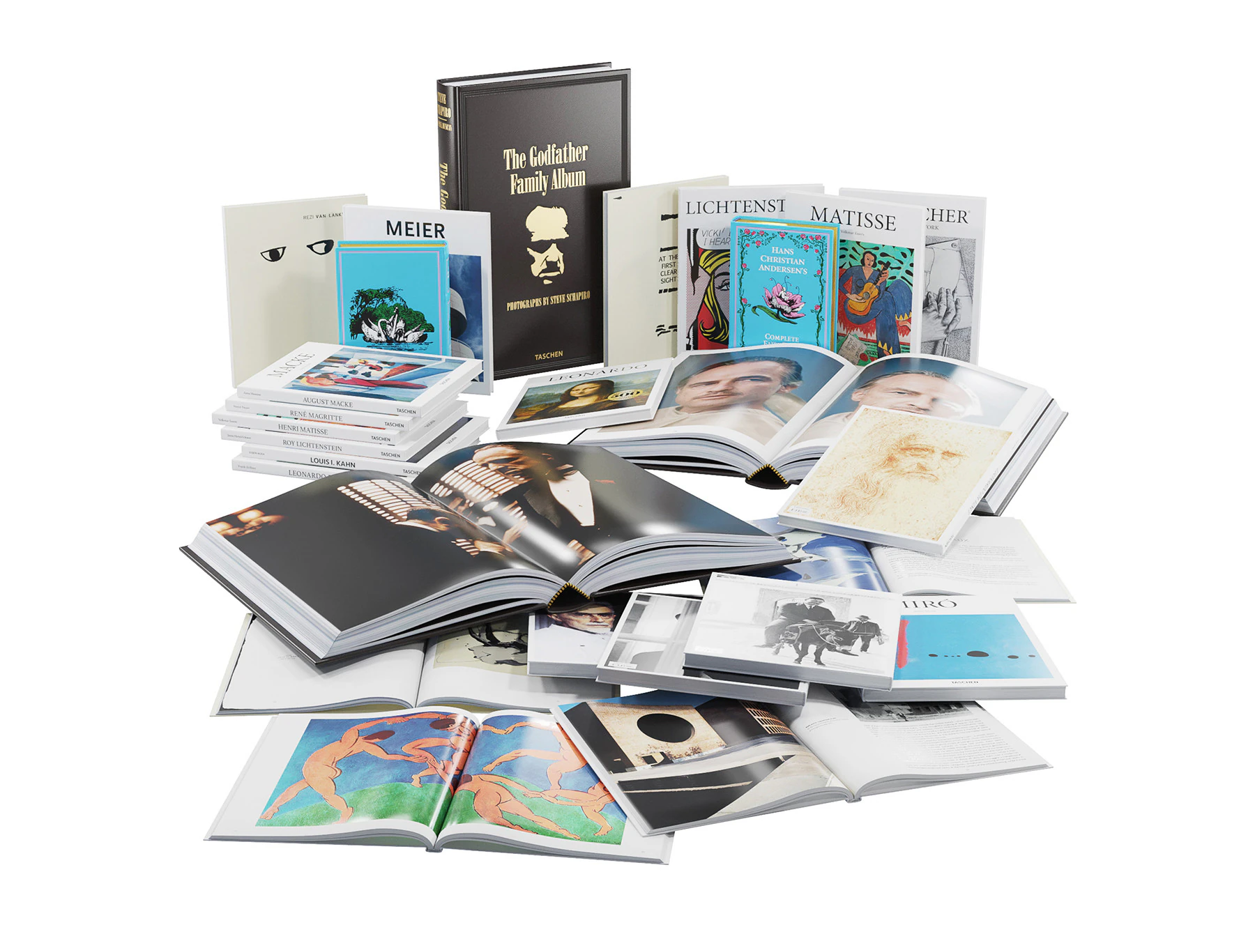 Collezione di libri 7 Modello 3D .c4d .max .obj .3ds .fbx .stl .blend 