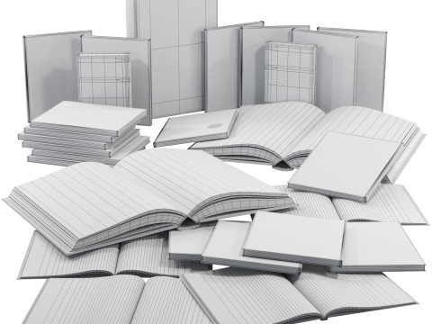Books Collection Set 7 Modelo 3D