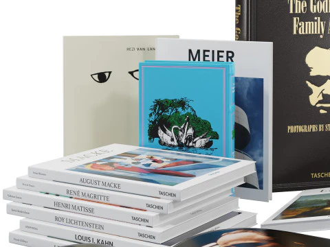 Collezione di libri 7 Modello 3D