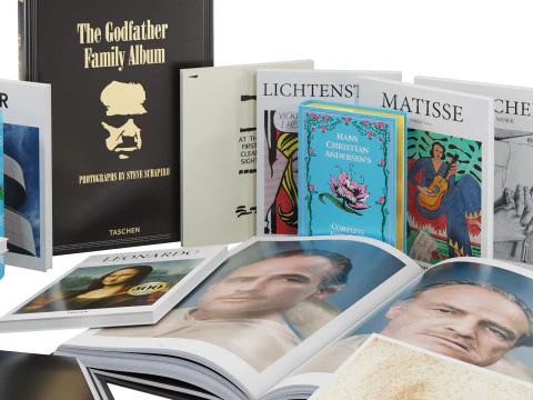 Collezione di libri 7 Modello 3D