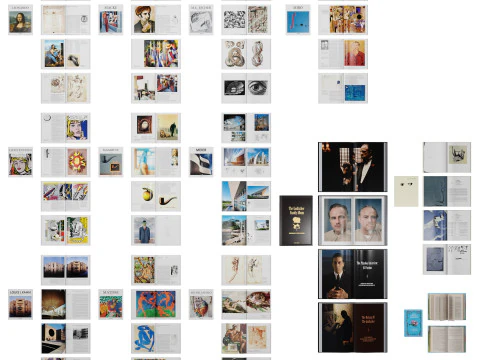 Collezione di libri 7 Modello 3D