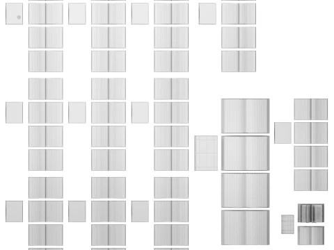 Collezione di libri 7 Modello 3D