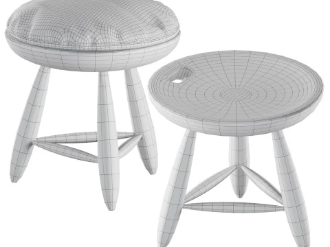 Mocho Foot stool 3D Model