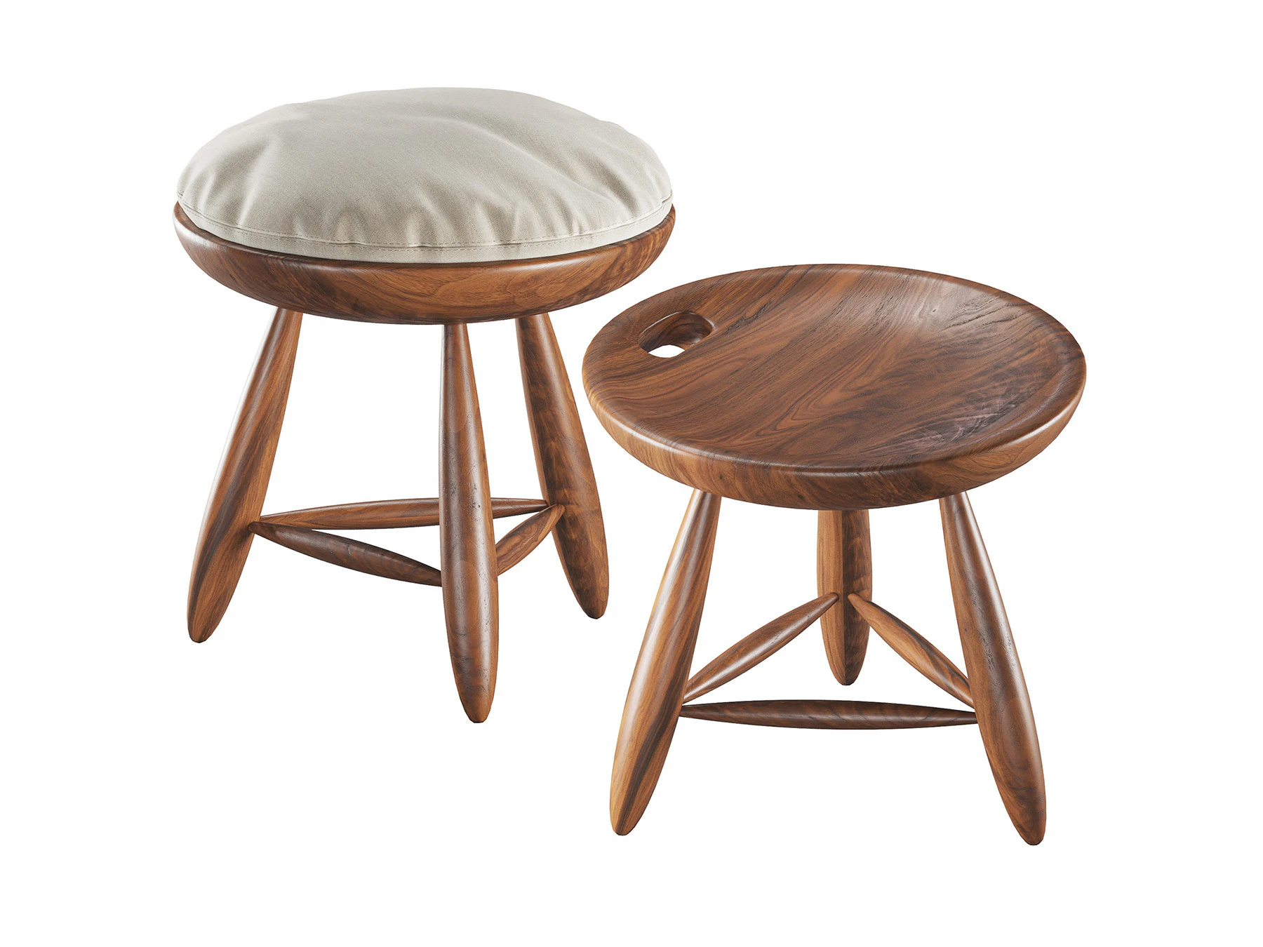 Mocho Foot stool 3D Model .c4d .max .obj .3ds .fbx .stl .blend 