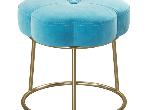 Flower Vanity Stool Model 3D