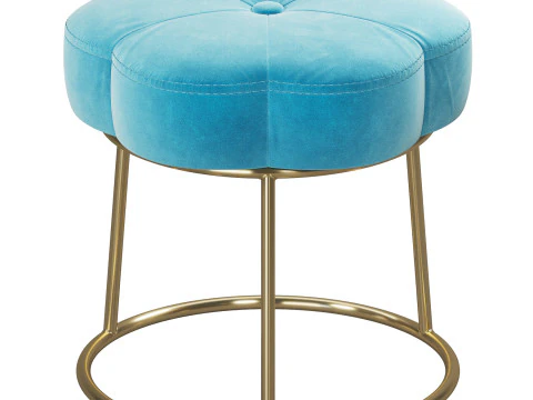 Flower Vanity Stool 3D Model