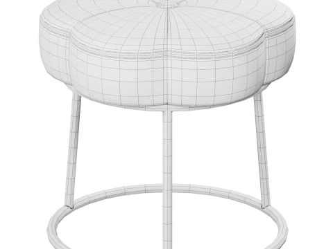 Flower Vanity Stool 3D Model