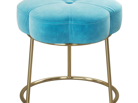 Flower Vanity Stool 3D Model