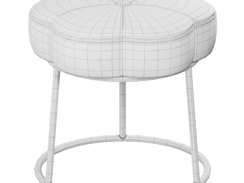 Flower Vanity Stool Model 3D
