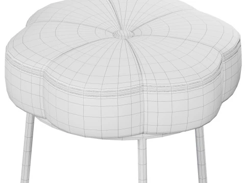 Flower Vanity Stool 3D Model