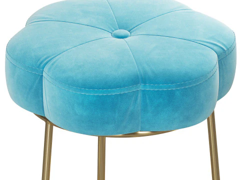 Flower Vanity Stool 3D Model