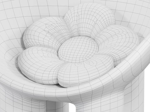 Roly Poly Armchair 3D Model