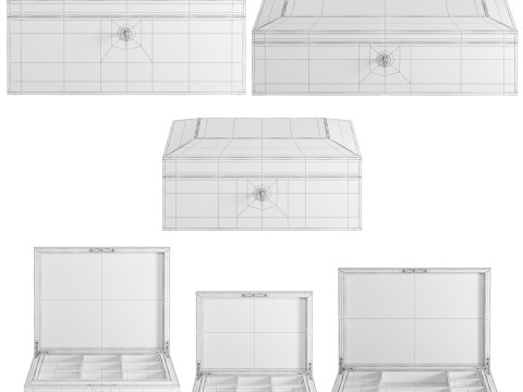 Jewellery Box Set 1 3D 모델