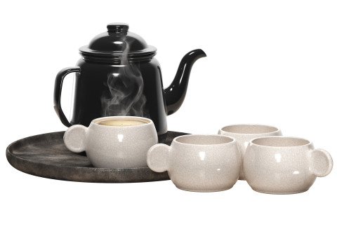 Falcon Teapot Set 3D मॉडल