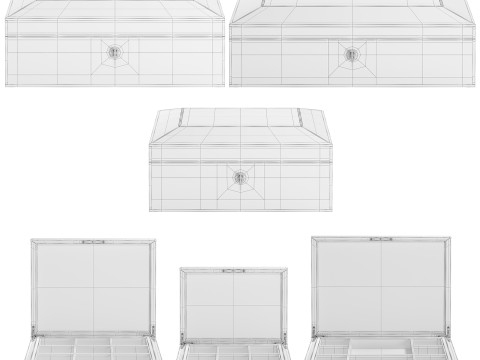 Decorative Jewellery Boxes Model 3D