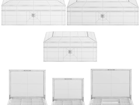 Decorative Jewellery Boxes 3D Model