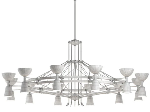 Dutch Large Chandelier 3D Model