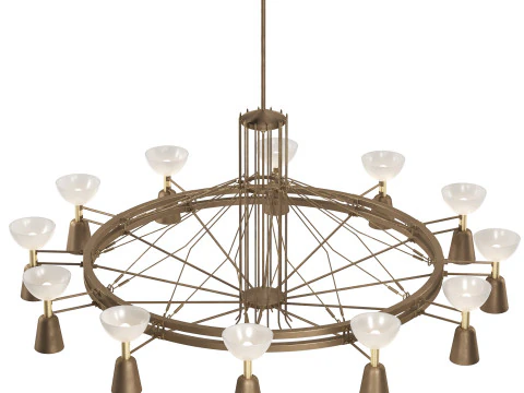Dutch Large Chandelier 3D Model
