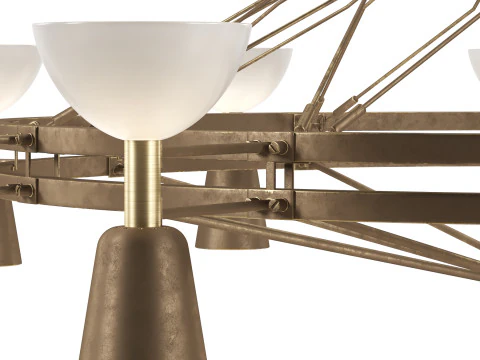 Dutch Large Chandelier 3D Model