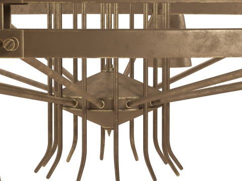 Dutch Large Chandelier Modèle 3D