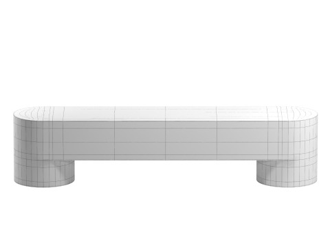 Palm Bench 3D मॉडल
