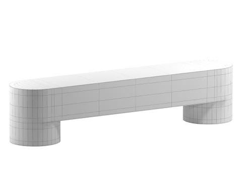 Palm Bench 3D मॉडल