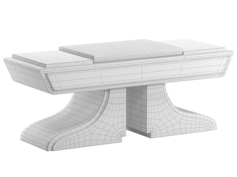 Trono bench 3D मॉडल