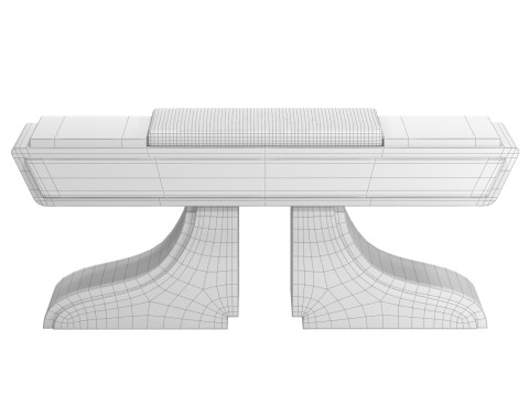 Trono bench 3D मॉडल