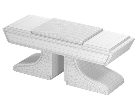 Trono bench 3D मॉडल