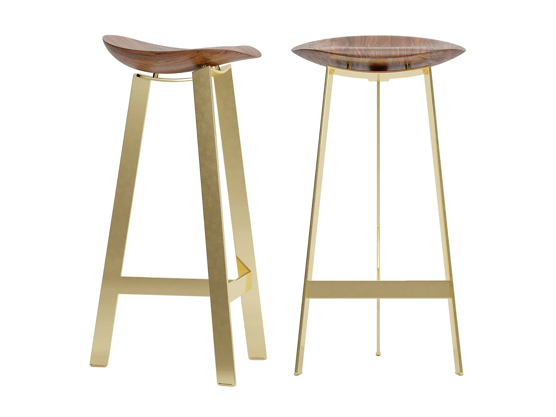 Easy Bar Stool 3D Model .c4d .max .obj .3ds .fbx .stl .blend 