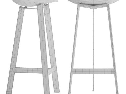 Easy Bar Stool 3D 모델