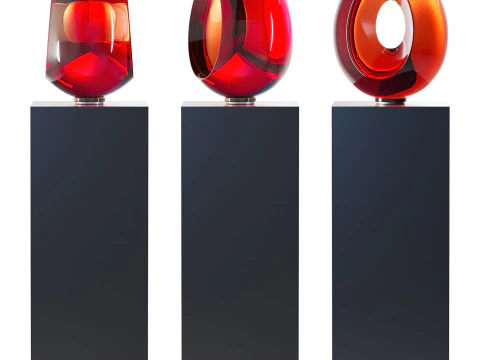 Scultura di uova di drago Modello 3D