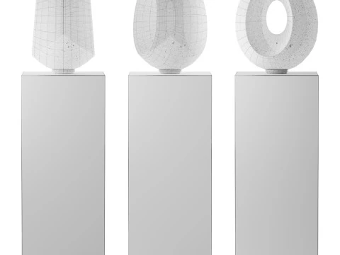 Scultura di uova di drago Modello 3D